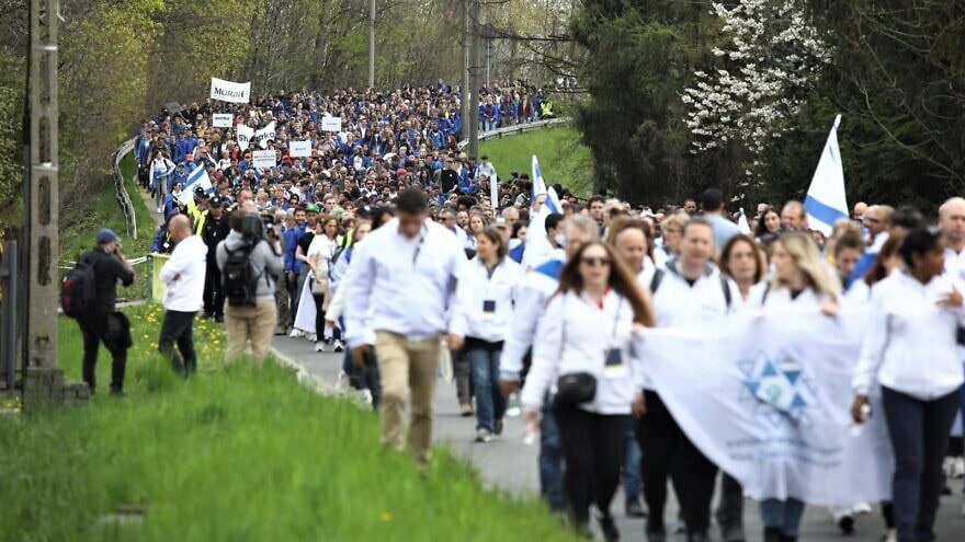 March of Living ter gelegenheid van 80 jaar sinds de vernietiging van het Hongaarse jodendom