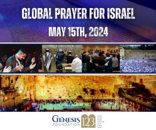 Sluit je aan bij Joden en christenen voor “Wereldwijd Gebed voor Israël” op 15 mei!