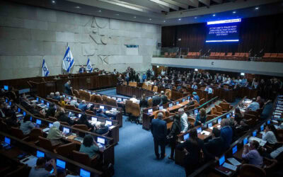 De Knesset stemt met 68 tegen 9 stemmen voor een resolutie tegen de Palestijnse staat