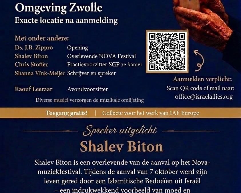 7 oktober – Wij herinneren. Wij rouwen. Wij staan naast Israël.