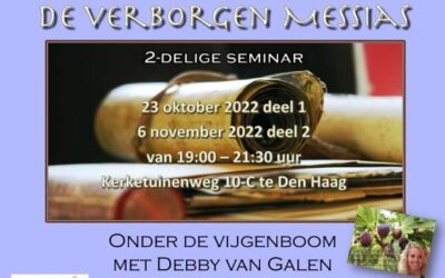 Seminar De verborgen Messias Den Haag: meld je hier aan