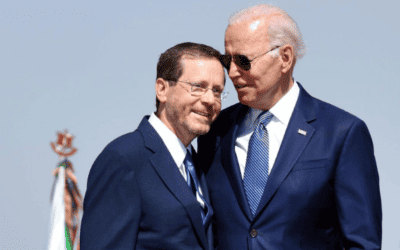 Zo werd de Amerikaanse president Biden verwelkomt op Ben Gurion Airport